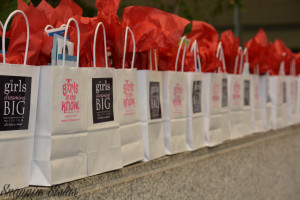 Goody bags for the guests.