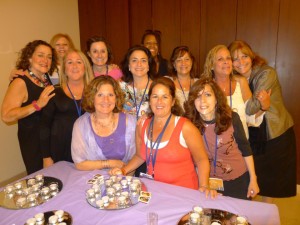 Shabbat group with candles