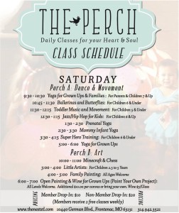 The Nest class Schedule