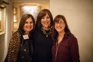 Ellie, Lori & Mimi at JWRP dessert reception at the home of Marilyn & Sam Fox.