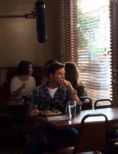 Matthew Settle in the diner